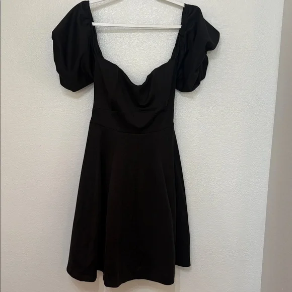 Belle Badgley Mishka Puff Sleeve Cocktail Dress- Size 12 - Picture 3 of 10